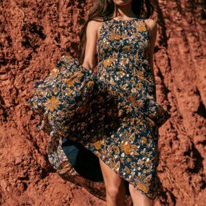 Sezane Silk Floral Maxi Dress, US Size 2